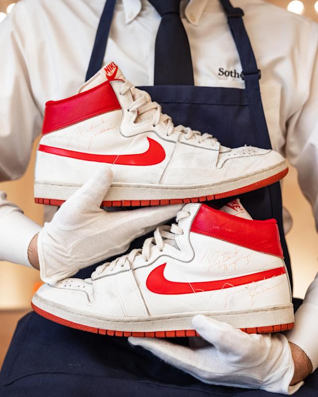 MICHAEL JORDAN’S TRAINERS SELL FOR RECORD $1.47M AT AUCTION