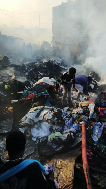TRADERS URGE PROBE AFTER PROPERTY WORTH MILLIONS DESTROYED IN DAWN FIRE AT GIKOMBA MARKET