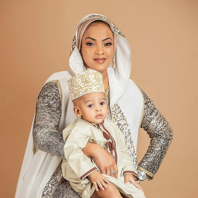 ALIKBA’S WIFE REVEALS FACE OF THEIR 2ND BORN SON AFTER 6 MONTHS