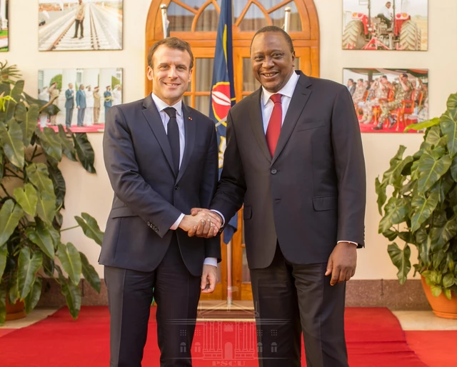 UHURU’S PROMISE TO MACRONE AFTER RE-ELECTION AS FRENCH PRESIDENT