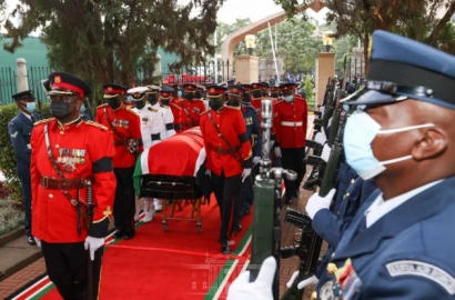 DIGNITARIES ARRIVE IN KENYA IN PARLIAMENT TO PAY LAST RSPECTS TO FORMER PRESIDENT KIBAKI