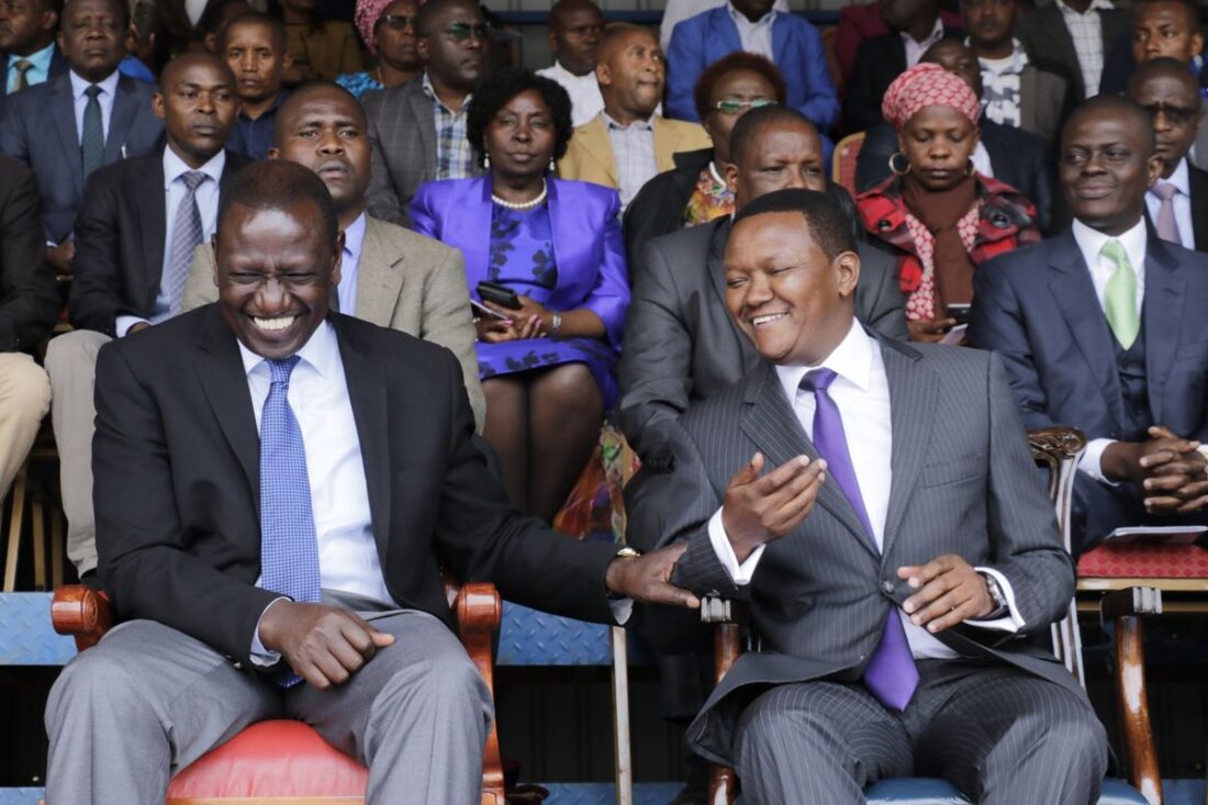 DP RUTO WELCOMES ALFRED MUTUA TO KENYA KWANZA