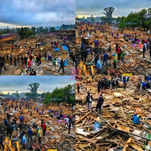 Gikomba shoe market demolished overnight after eviction notice lapses