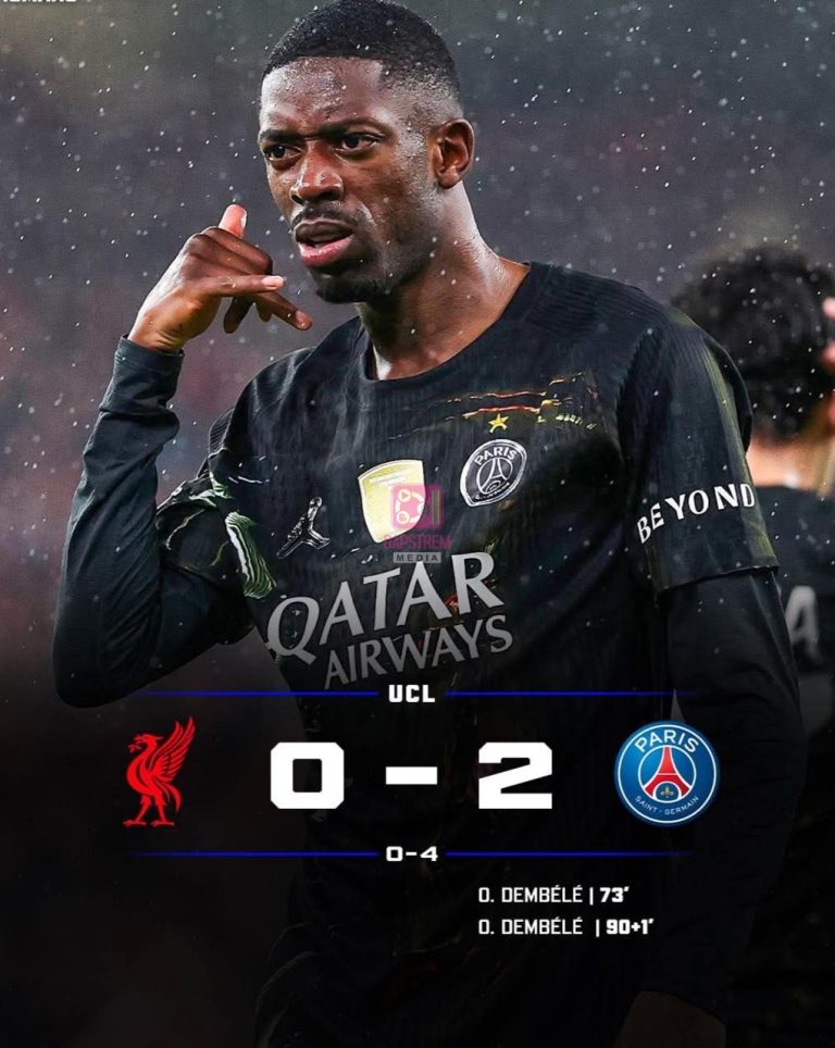 PSG Outclass Liverpool as Slot’s Side Fall Short on Big Stage