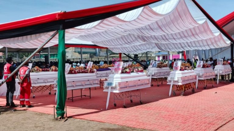 Requiem Mass Held for 15 Utumishi Girls Academy Students Who Died in Dormitory Fire at Gilgil Stadium