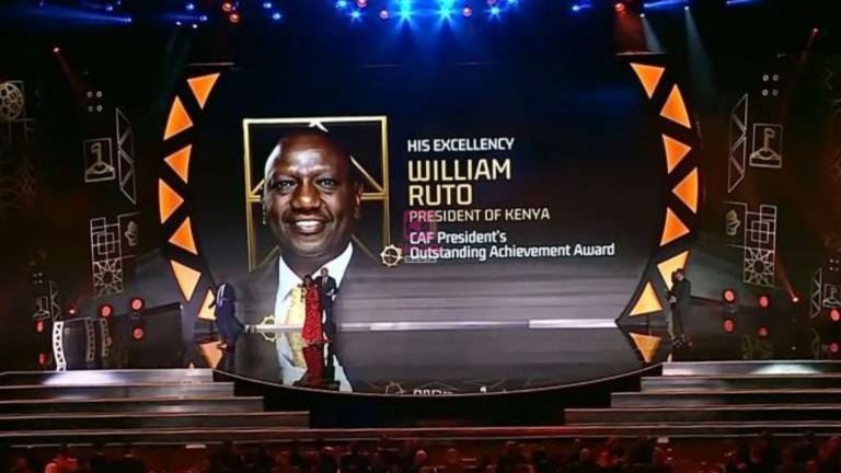 President Ruto Honoured with CAF President’s Outstanding Achievement Award 2025