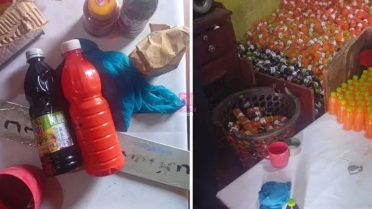Meta Description: Kabete detectives have arrested 2 suspects after uncovering a suspected counterfeit juice operation at a homestead in Muthua and recovering about 1,400 bottles.