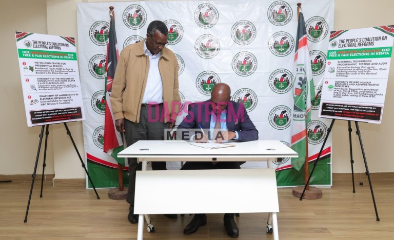 Maraga Signs Electoral Reforms Charter with Caleb Amisi Ahead of 2027 Polls